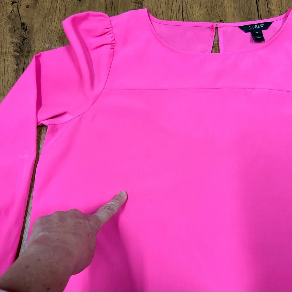 J.Crew long sleeve Pink blouse M